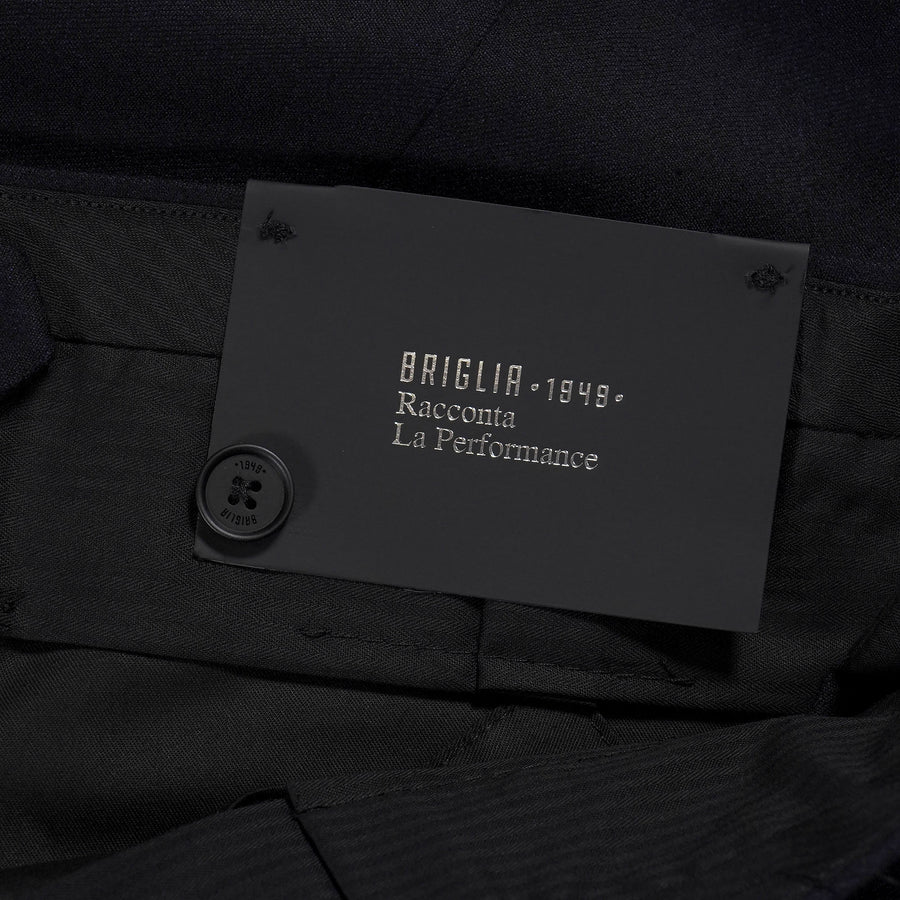 Briglia Flannel Wool Trousers - Navy