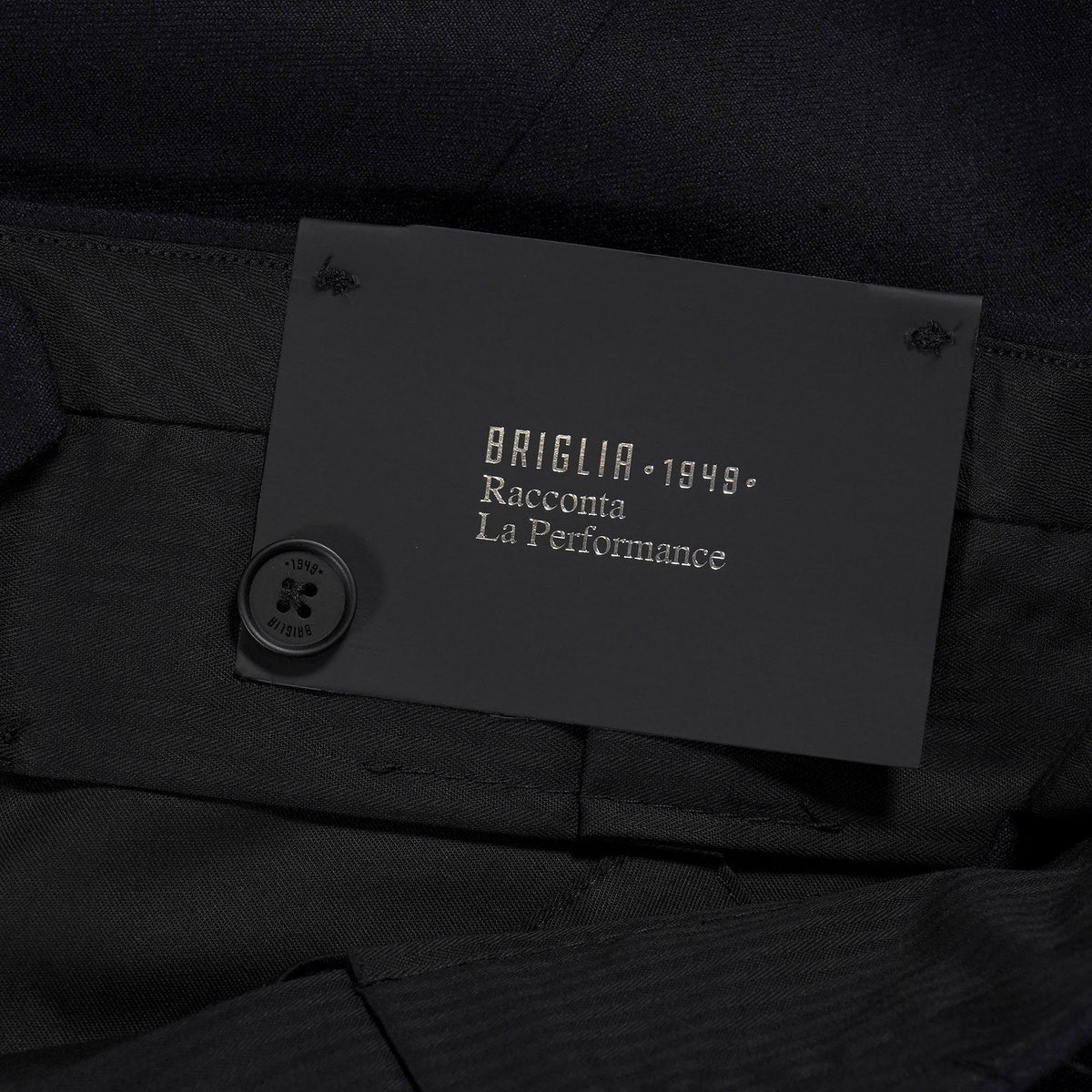 Briglia Flannel Wool Trousers - Navy