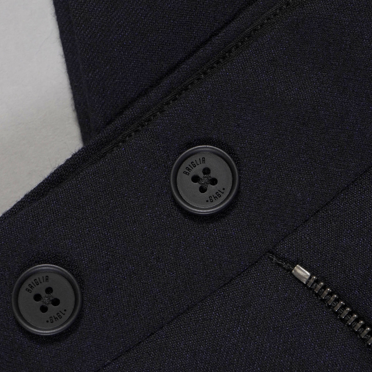 Briglia Flannel Wool Trousers - Navy