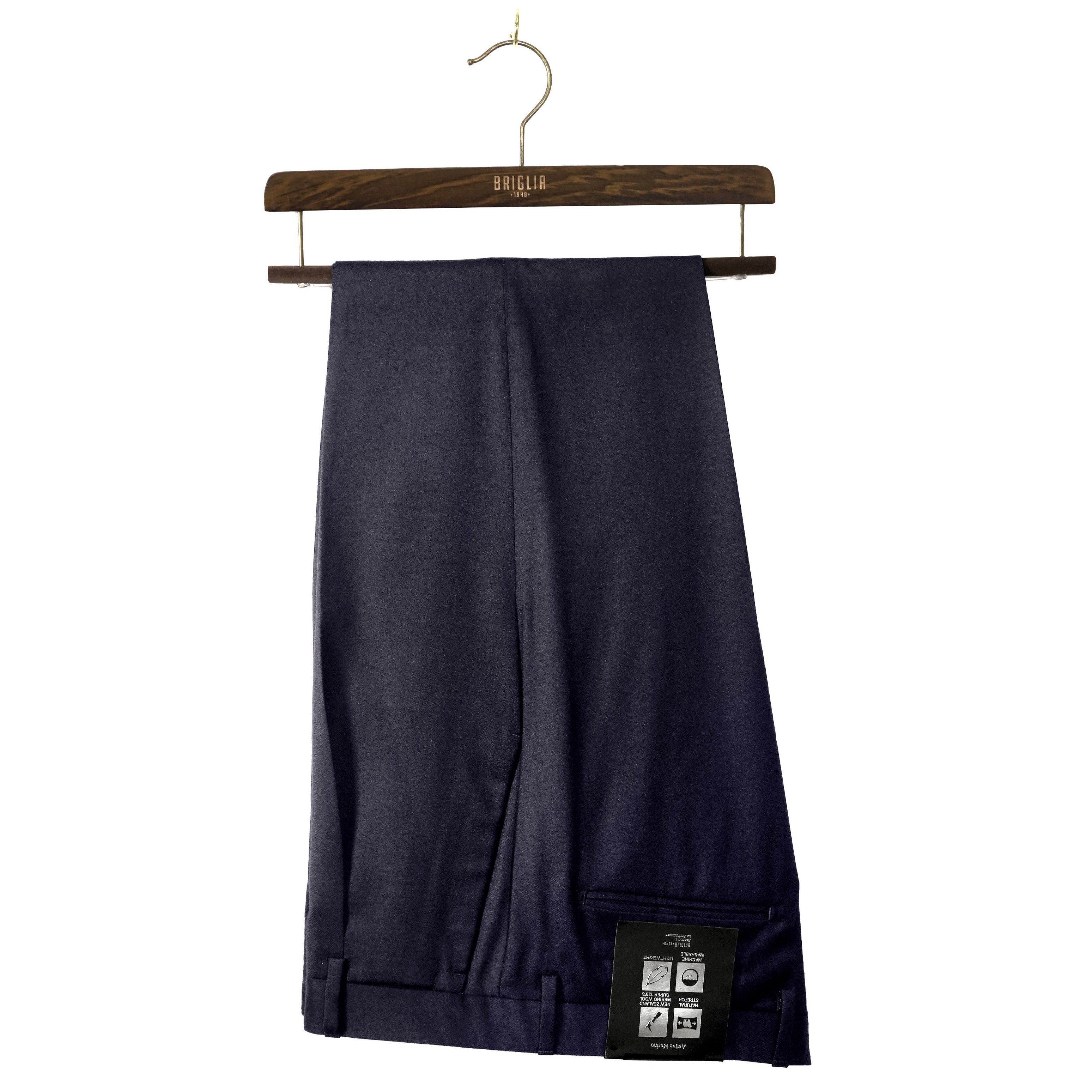 Men's Regular Fit Machine Washable Wool Trousers With Drawstring | Boggi  Milano