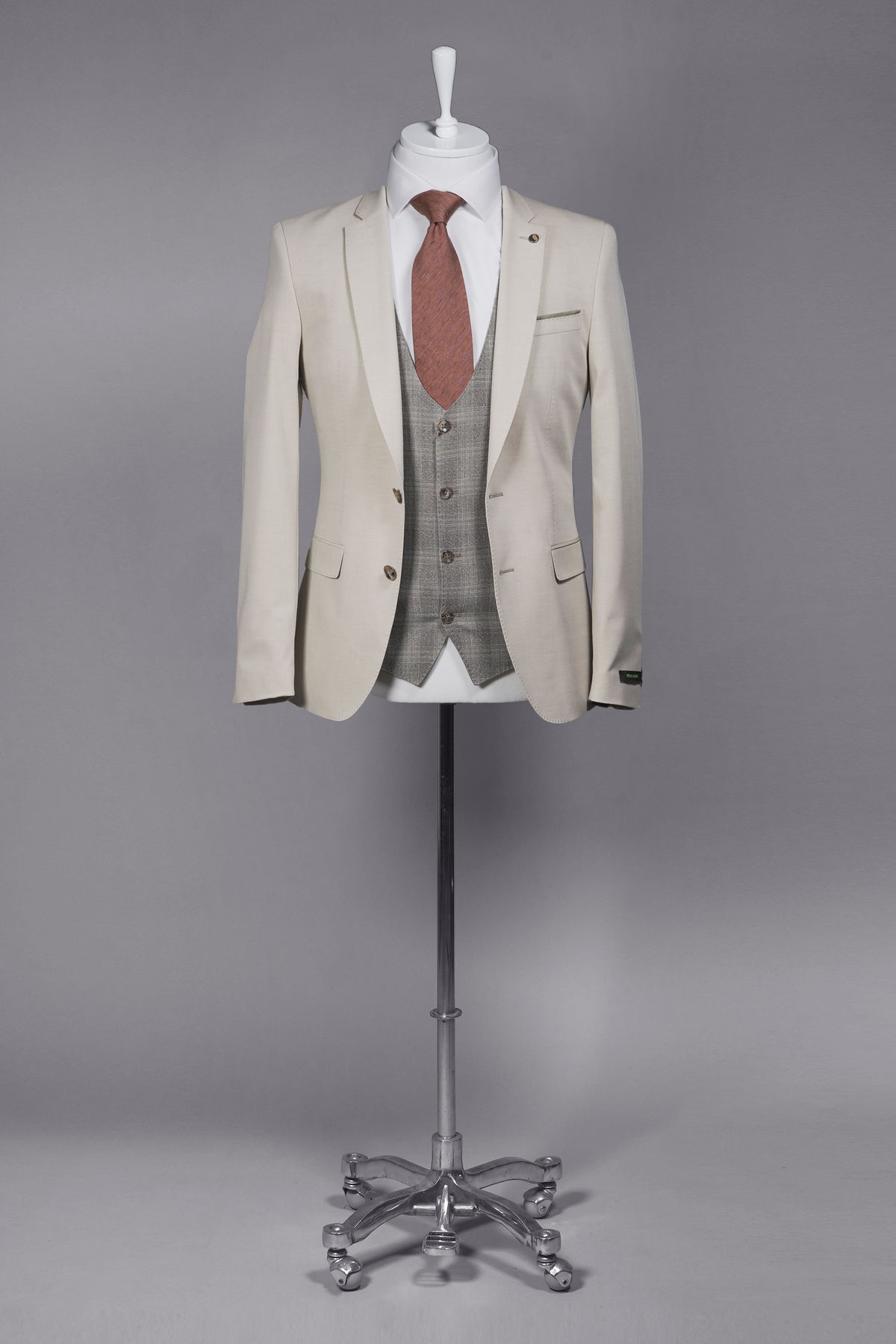 Remus Uomo Laurino 2 Piece Suit - Cream (Jacket &amp; Trousers)