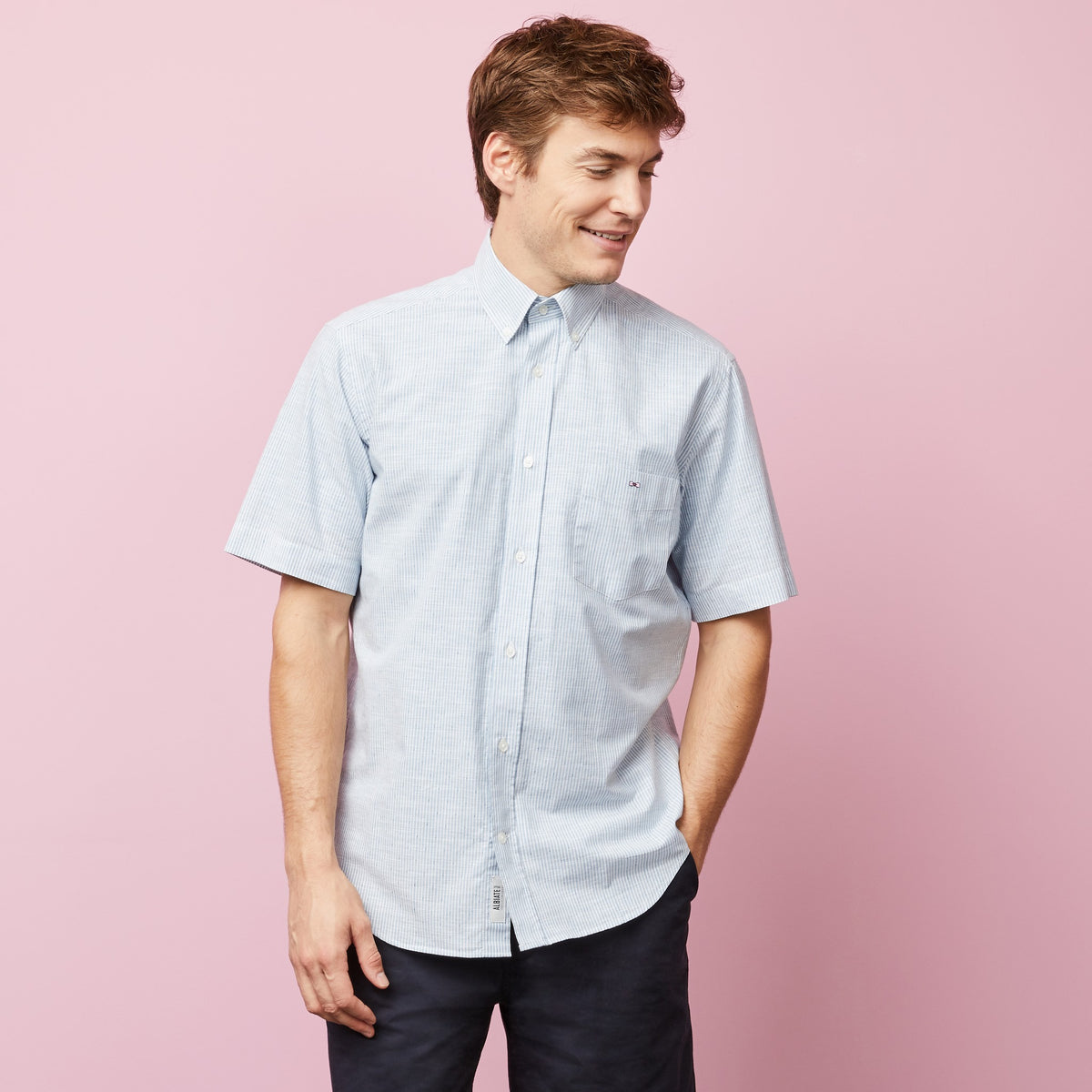 Eden Park Shirt with Exclusive Floral Print - Blue