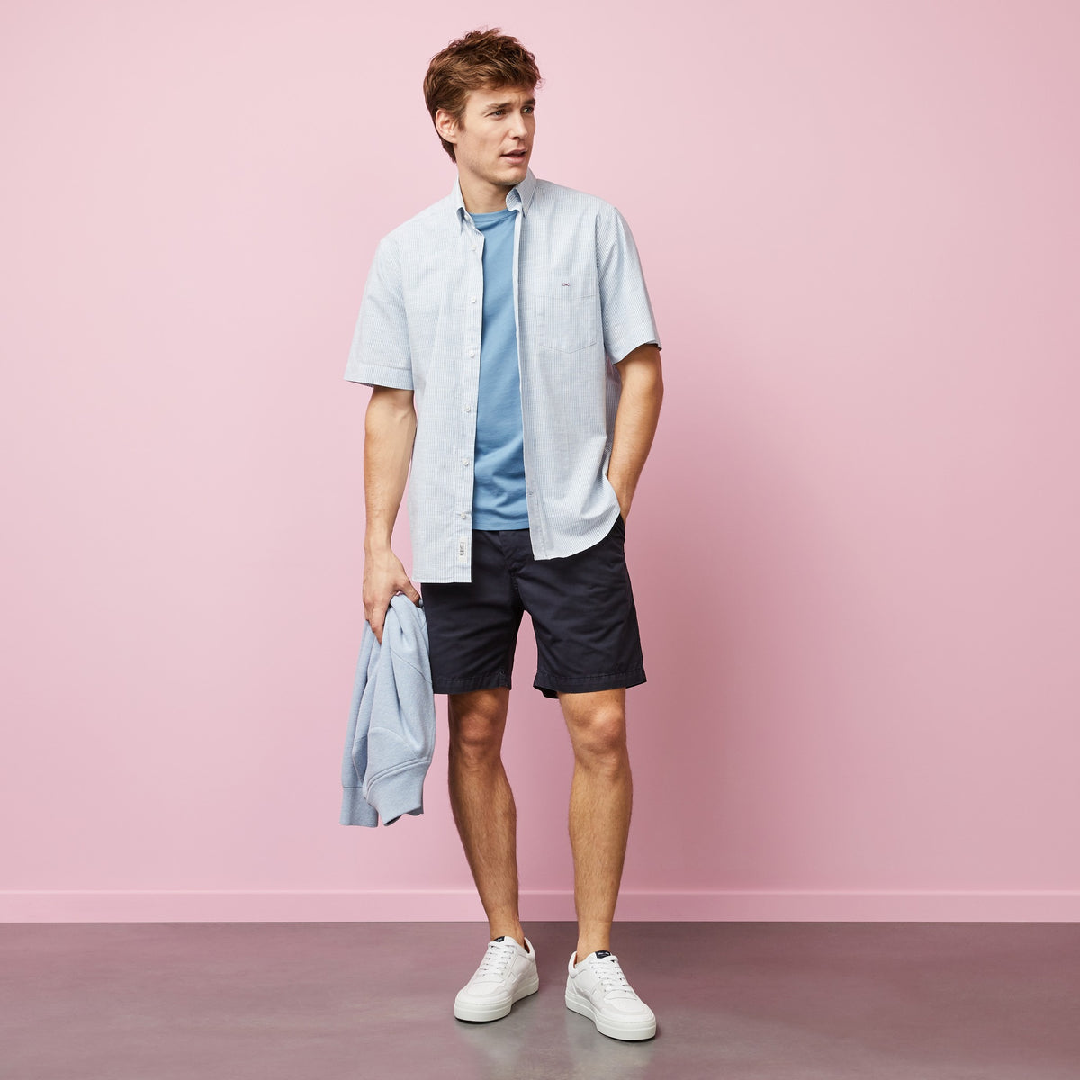 Eden Park Shirt with Exclusive Floral Print - Blue