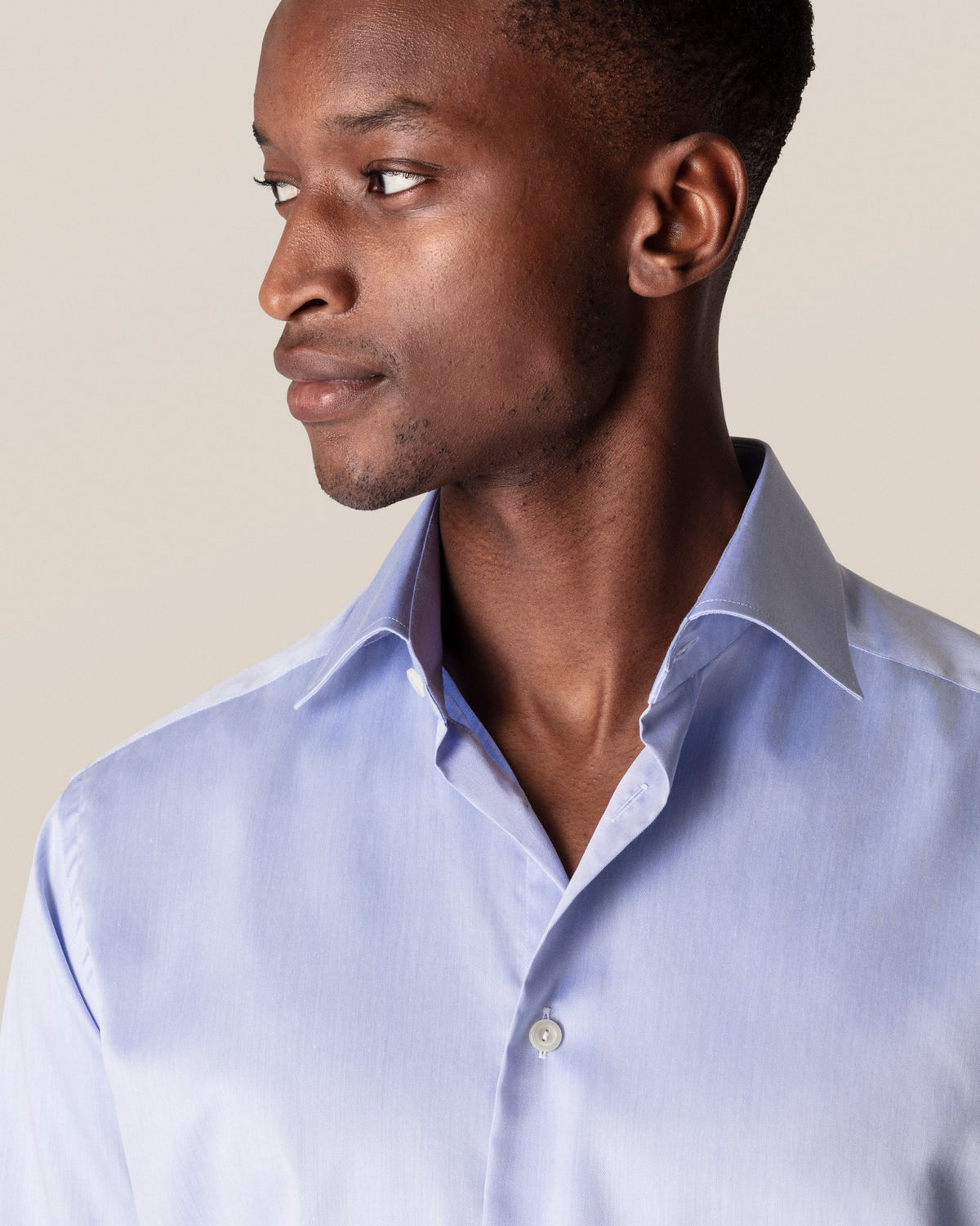 Eton Contemporary Fit Signature Twill Shirt - Light Blue