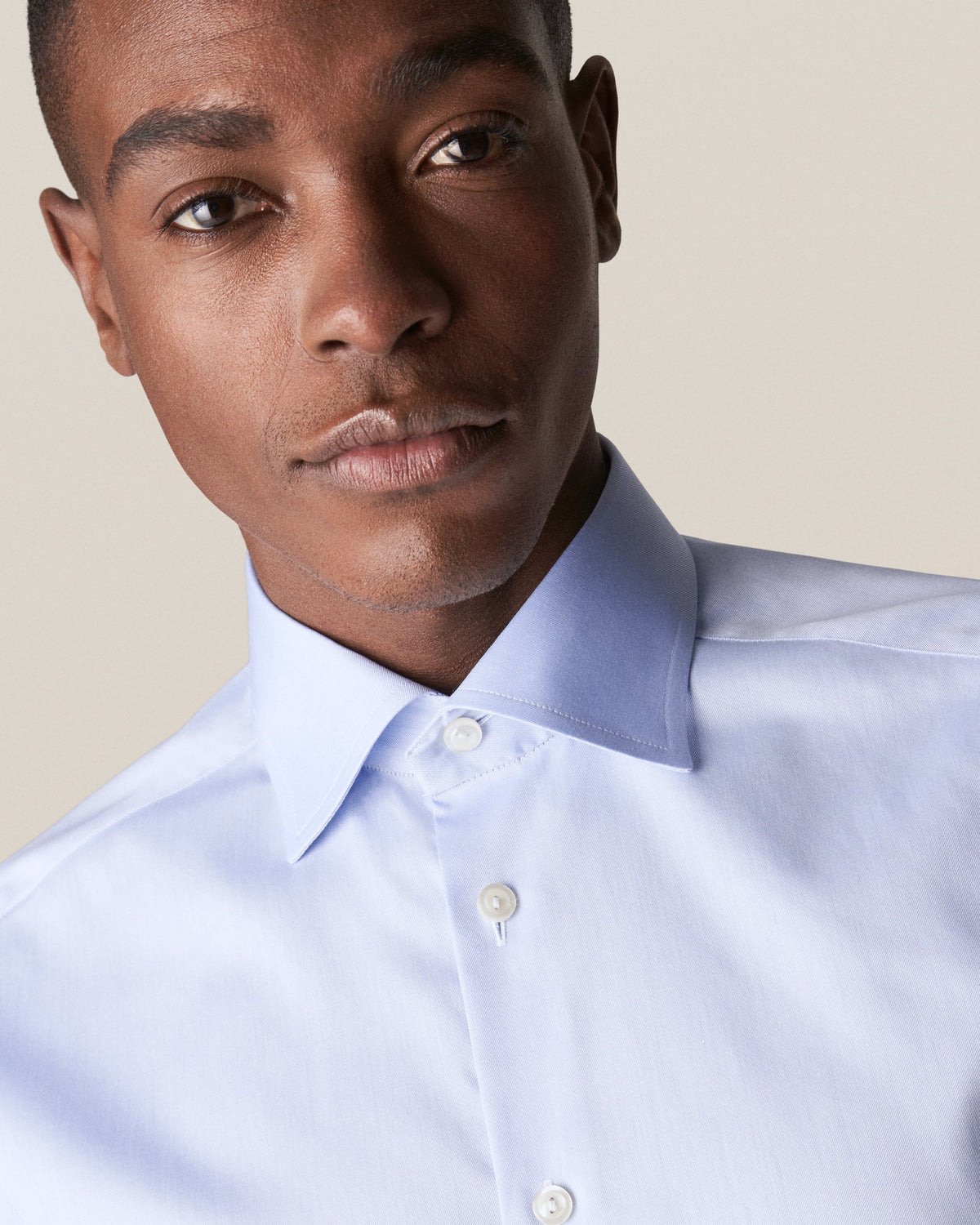 Eton Contemporary Fit Signature Twill Shirt - Light Blue