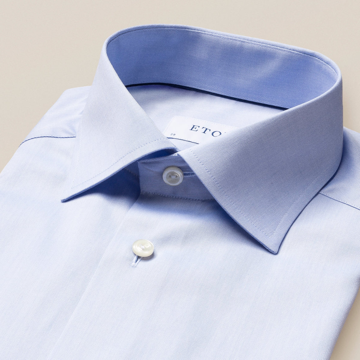 Eton Contemporary Fit Signature Twill Shirt - Light Blue