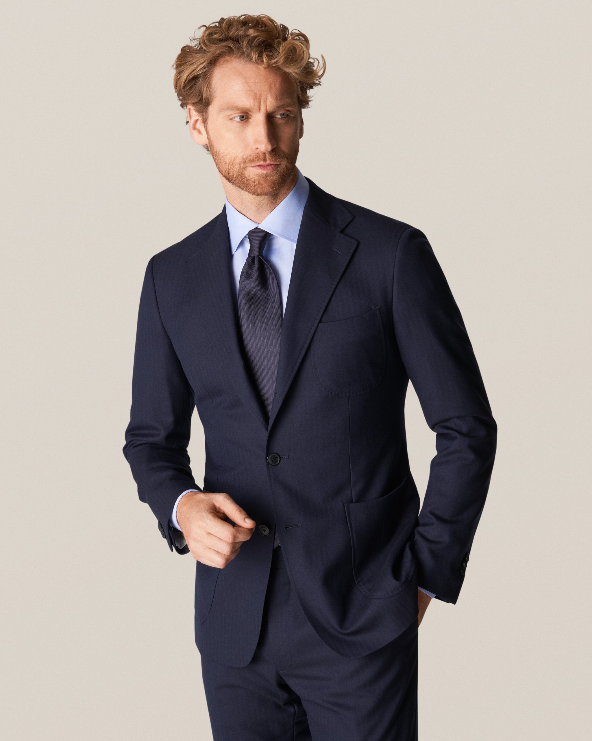 Eton Slim Fit Signature Slim Fit Twill Shirt - Blue - Galvin for Men Eton Slim Fit Signature Slim Fit Twill Shirt - Blue - Galvin for Men