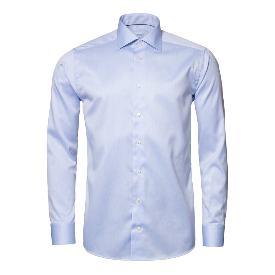 Eton Slim Fit Signature Twill Shirt – Blue