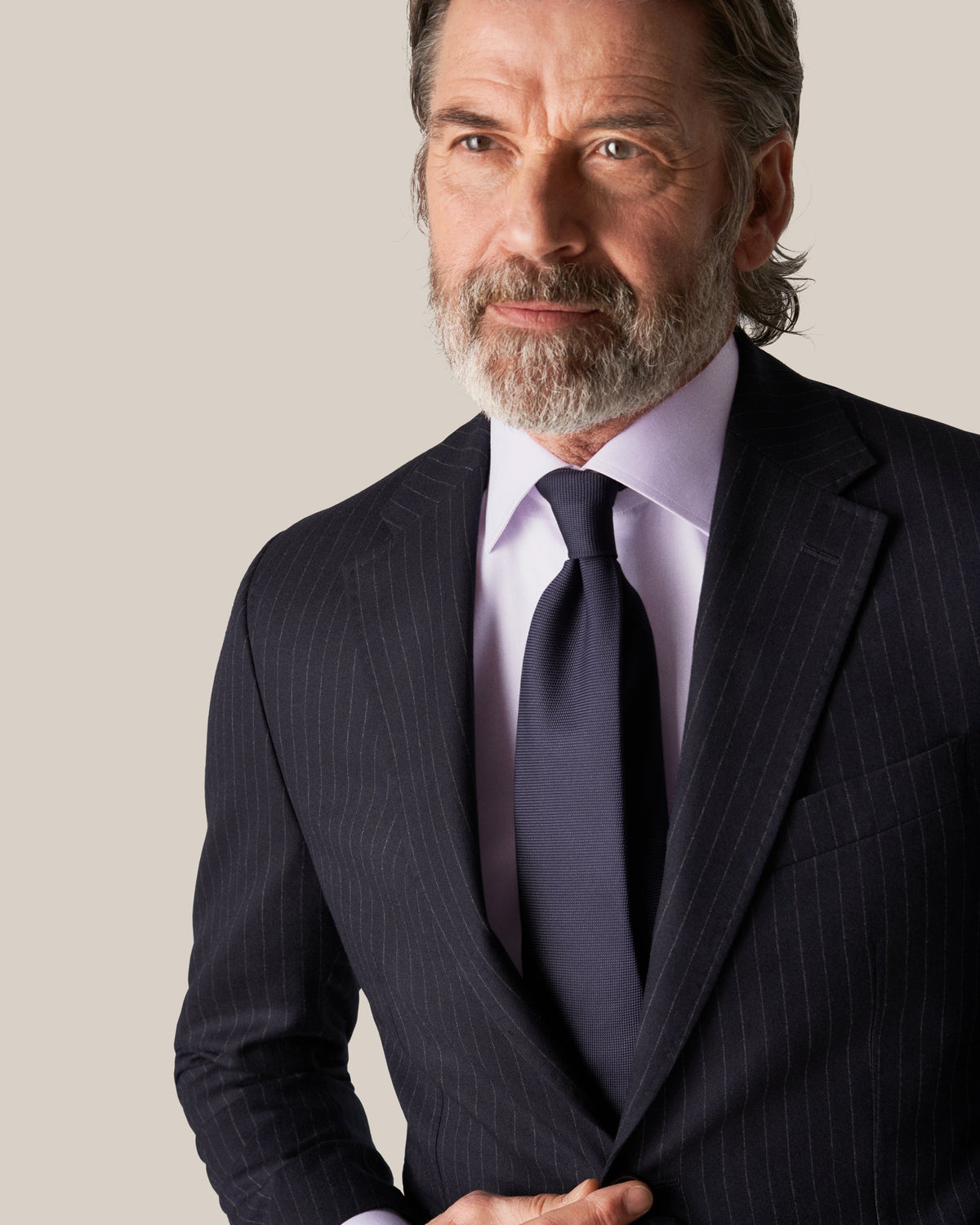 Eton Slim Fit Signature Twill Shirt - Purple