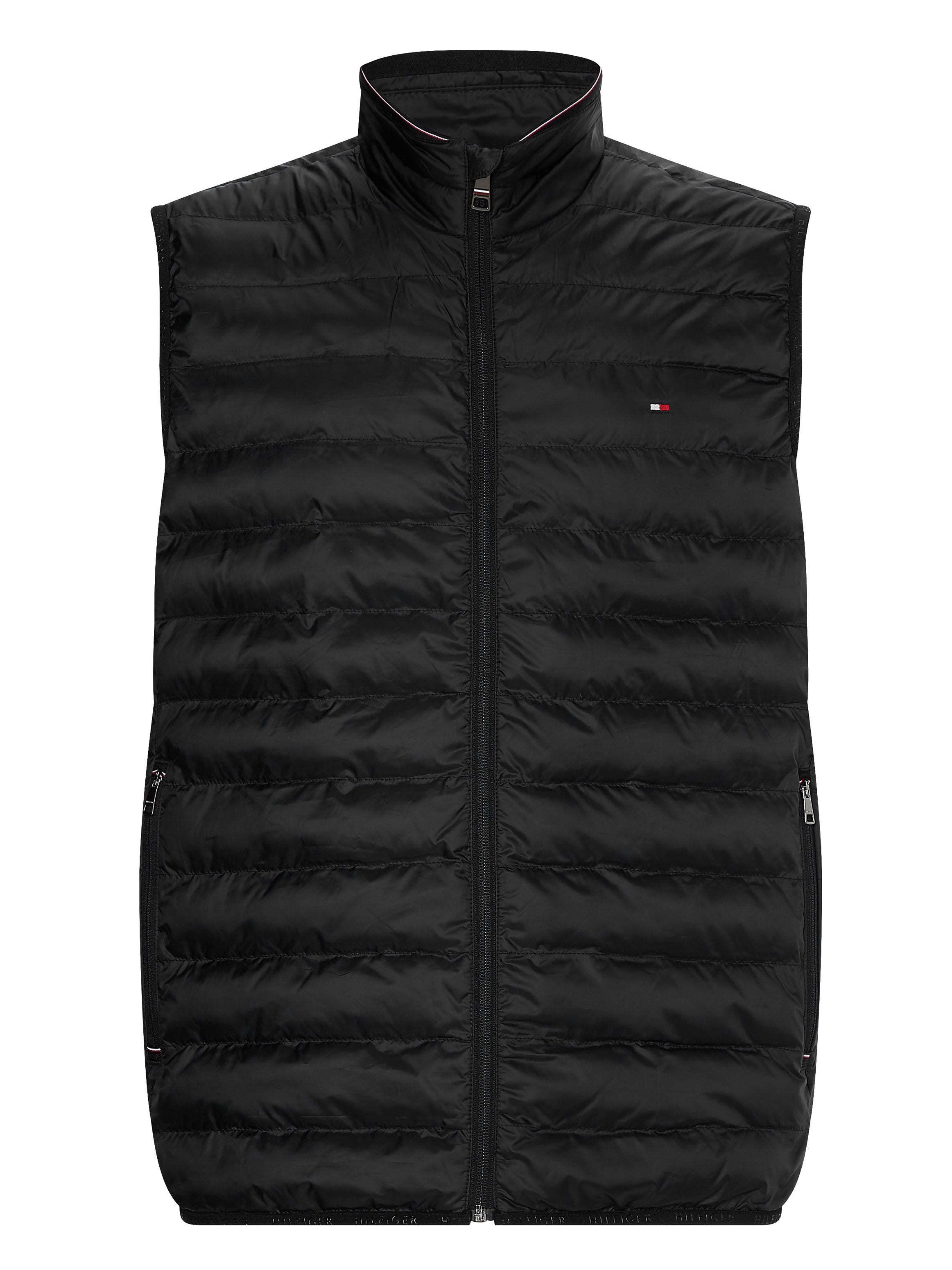 Tommy Hilfiger Packable Padded Gilet Black (Recycled) - Galvin for