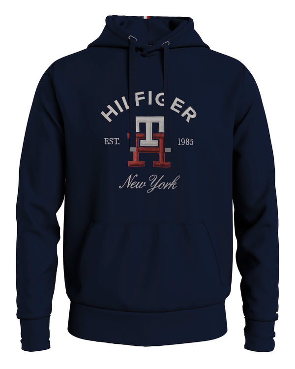 Tommy Hilfiger TH Monogram Embroidery Hoody - Navy