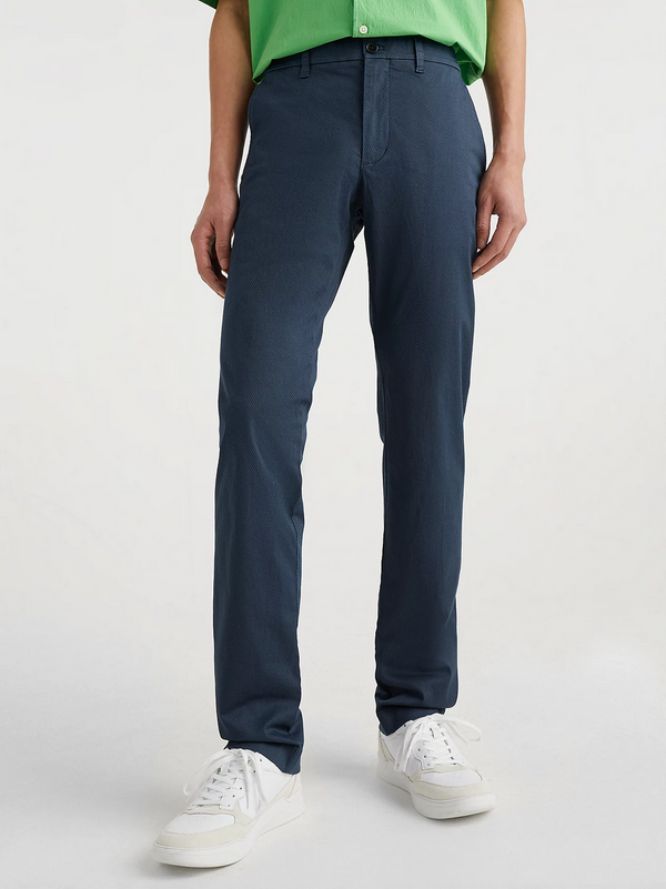 Tommy Hilfiger Denton Fitted Straight Trousers - Blue