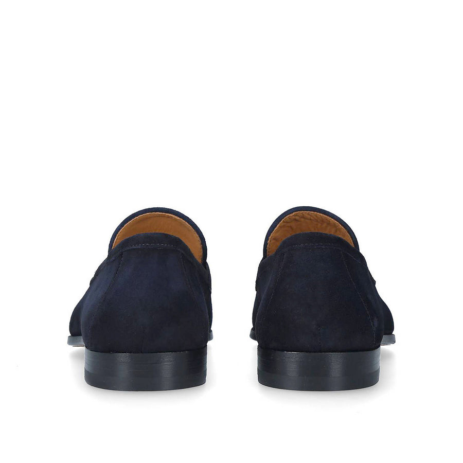Magnanni Delos Suede Penny Loafer - Navy