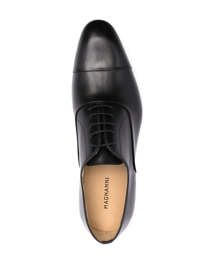 Magnanni Flex Leather Lace-Up Shoe - Black