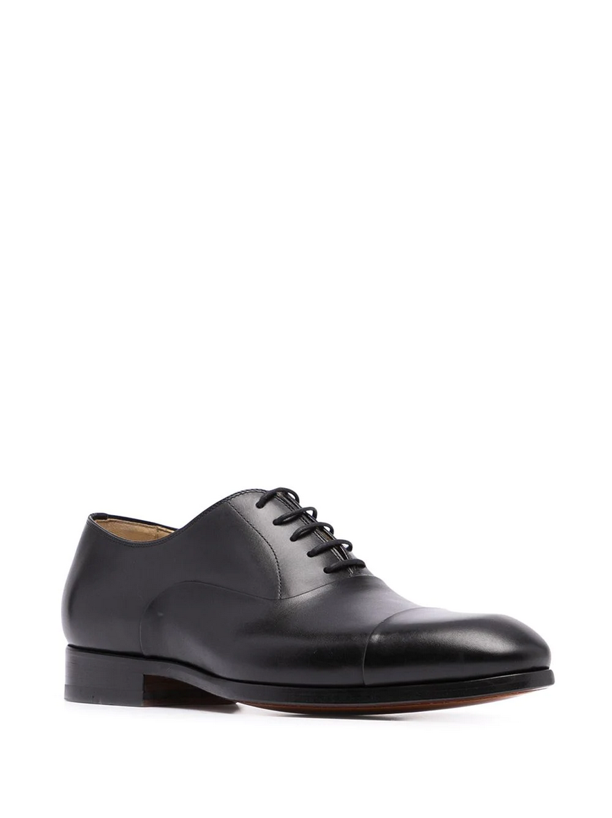 Magnanni Flex Leather Lace-Up Shoe - Black