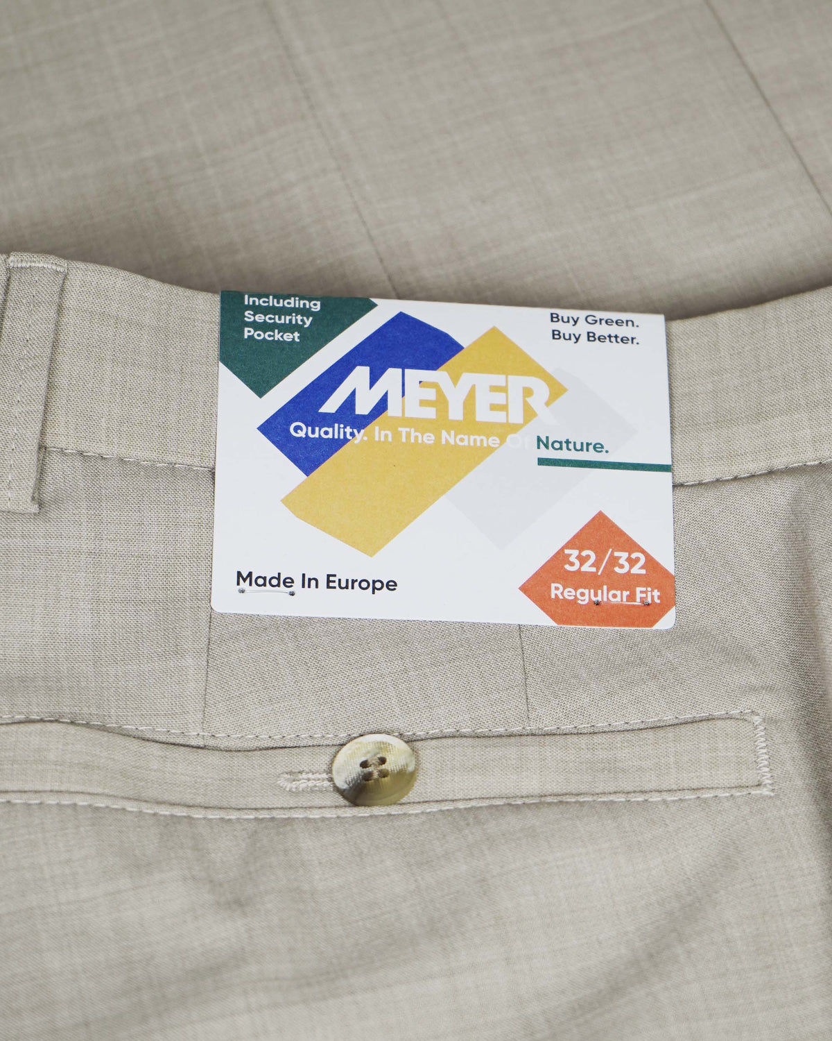 Meyer Roma Wool Trouser - Beige