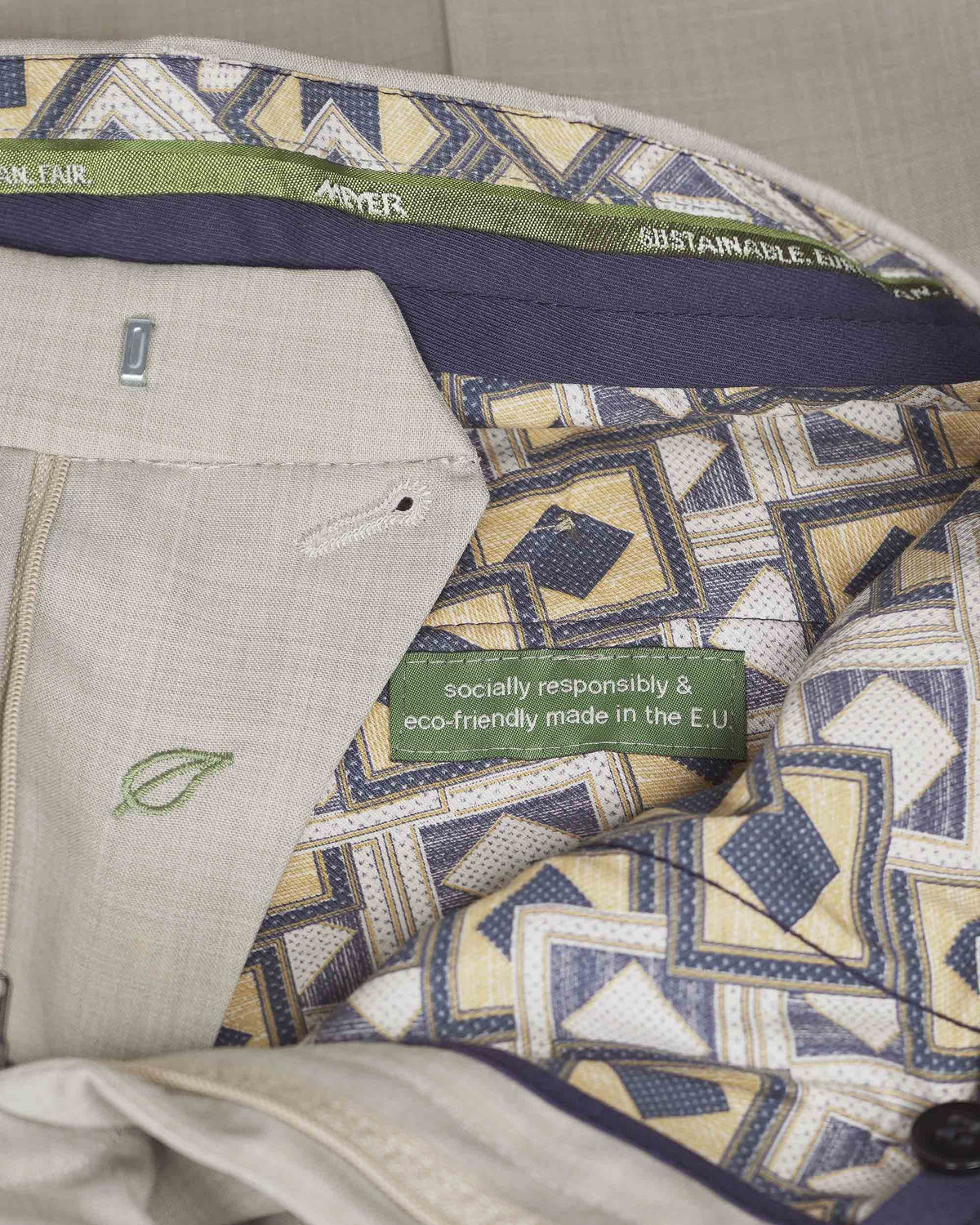 Meyer Roma Wool Trouser - Beige