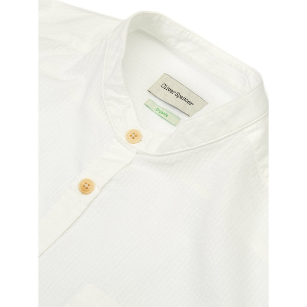 Oliver Spencer Grandad Shirt - White (Organic)