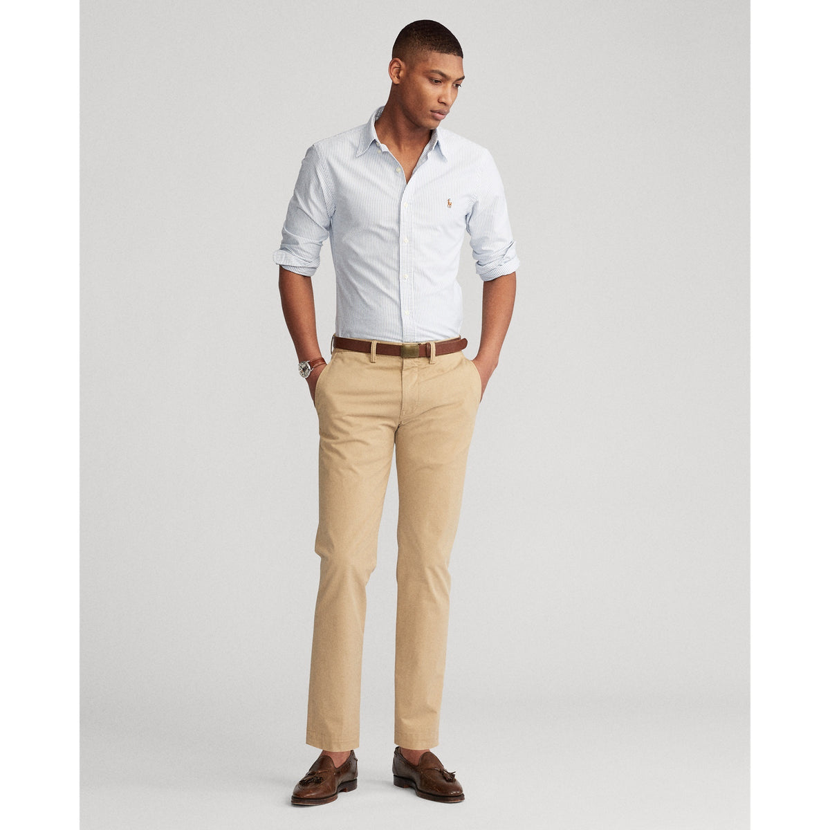 Polo Ralph Lauren Slim Fit Oxford Sport Shirt - Blue