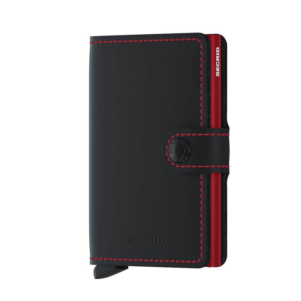 Secrid BV Miniwallet - Matte Black &amp; Red