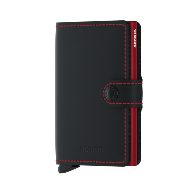 Secrid BV Miniwallet - Matte Black & Red