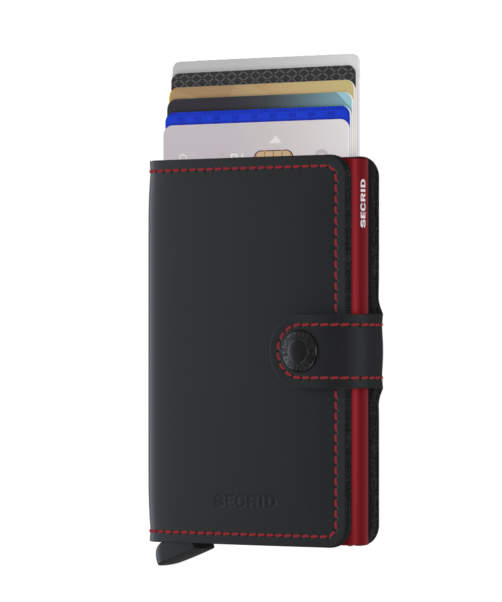 Secrid BV Miniwallet - Matte Black &amp; Red