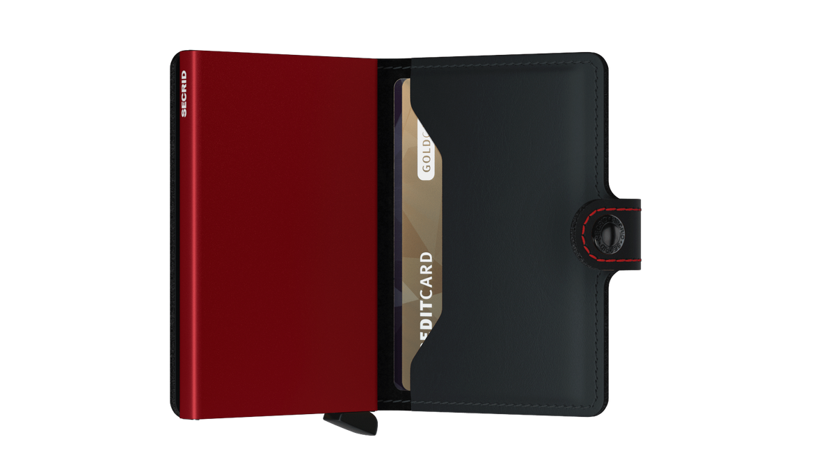 Secrid BV Miniwallet - Matte Black &amp; Red