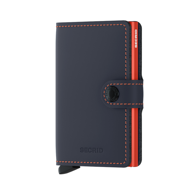 Secrid BV Miniwallet - Matte Nightblue & Orange