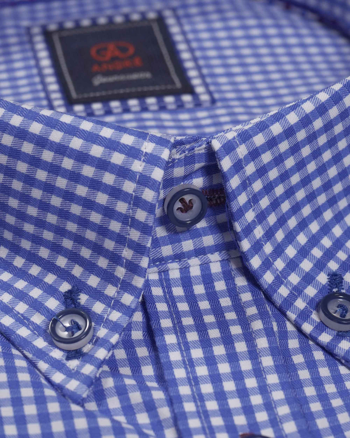 André Long Sleeved 'Shane' Shirt - Blue