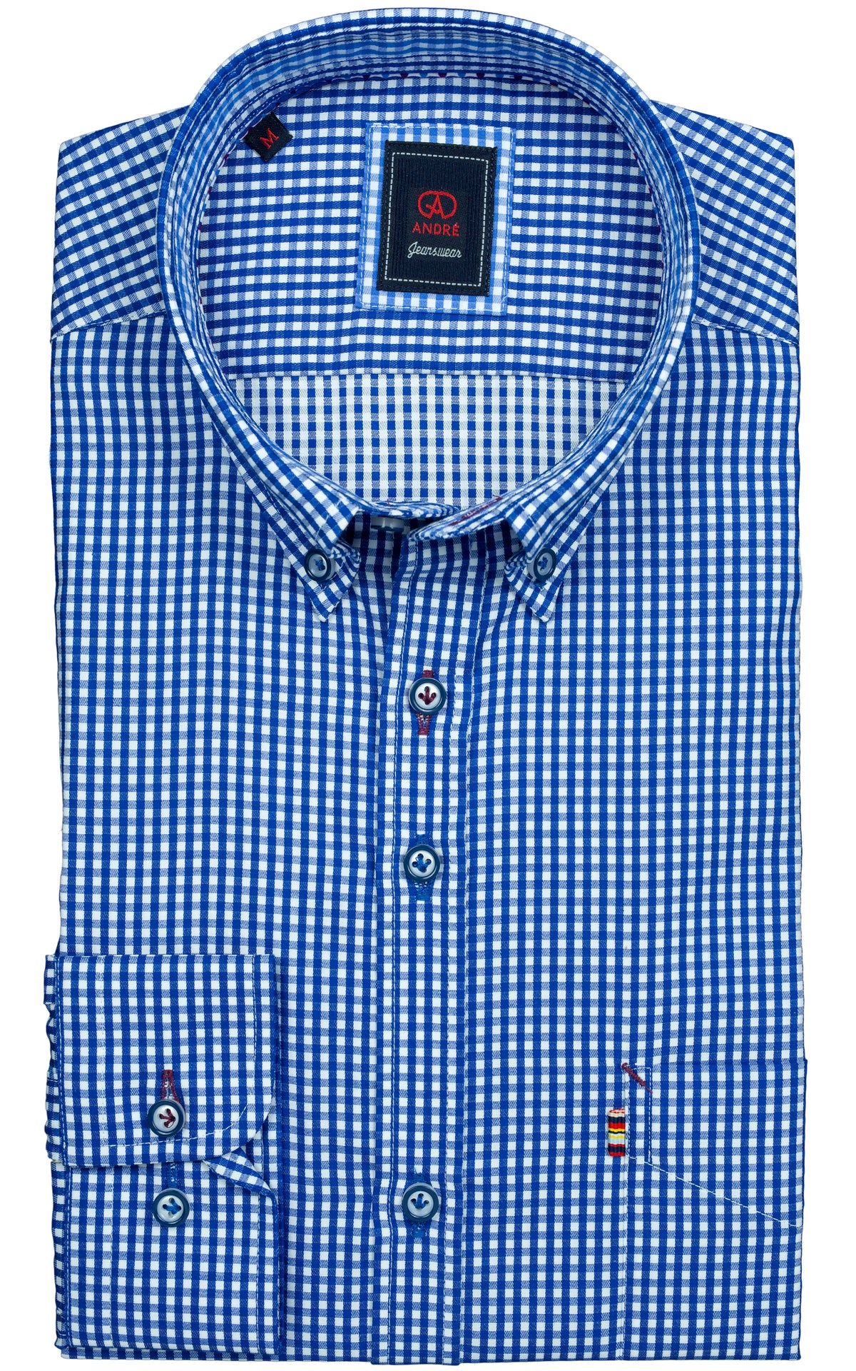 André Long Sleeved 'Shane' Shirt -  Navy