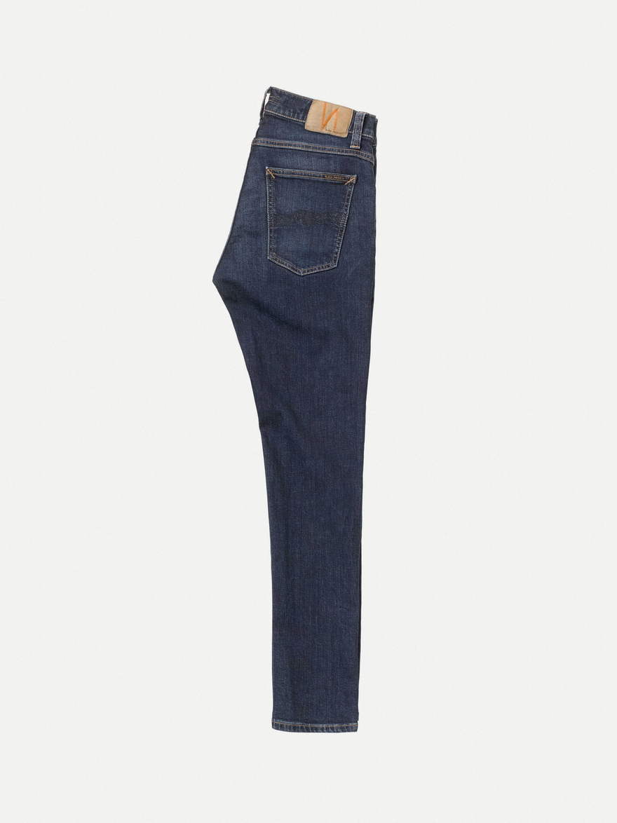 Nudie Jeans Tight Terry - Tight Fit Organic Jeans - Dark Steel Blue