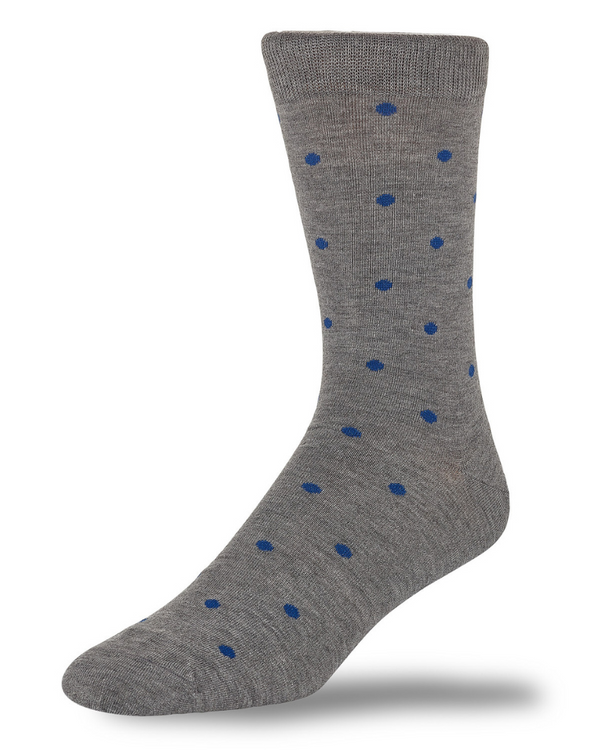 STÓR Bamboo Mid Calf sock - Grey/Blue
