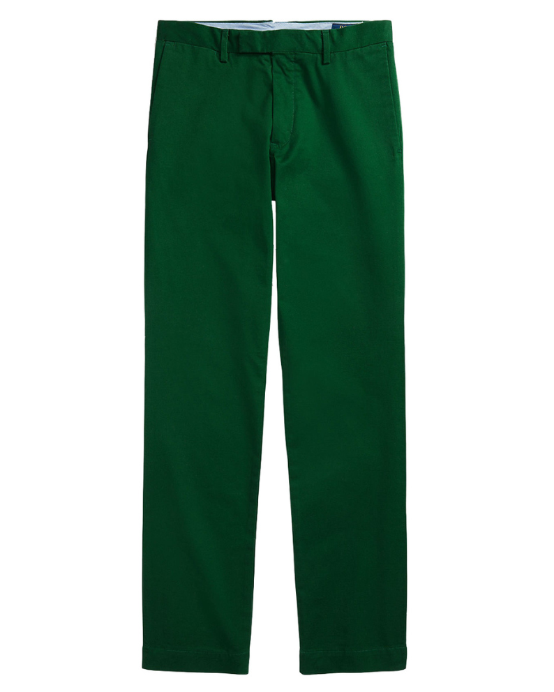 Polo Ralph Lauren Stretch Slim Fit Chino Trousers in Green for Men