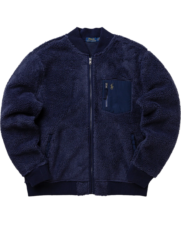Polo Ralph Lauren Long Sleeve Full Zip Fleece - Navy