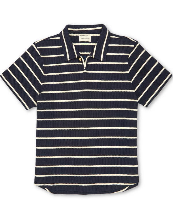 Oliver Spencer Hawthorn Polo Shirt - Navy (Organic)