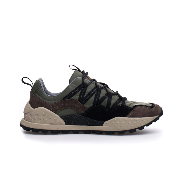 Flower Mountain WASHI Man Suede and Nylon - Green / Brown