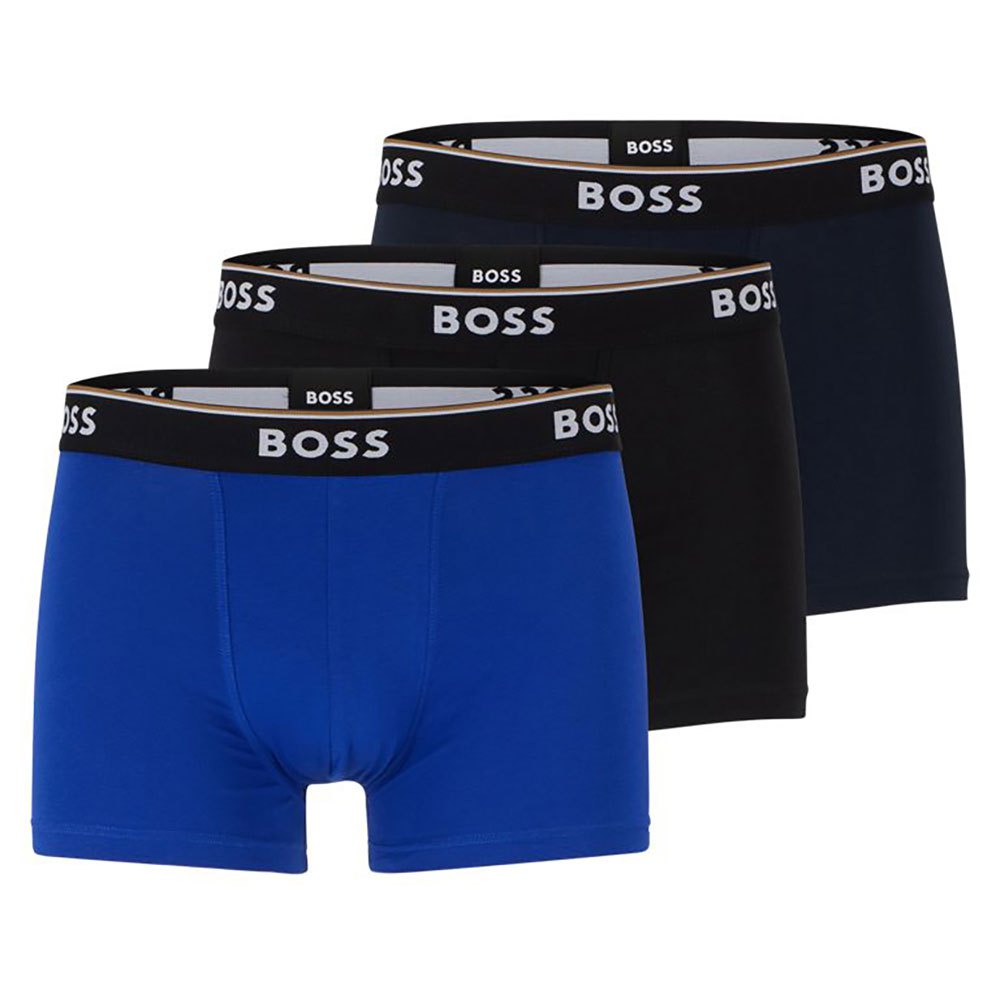 Boss Three-Pack Stretch-Cotton Trunks - MULTI