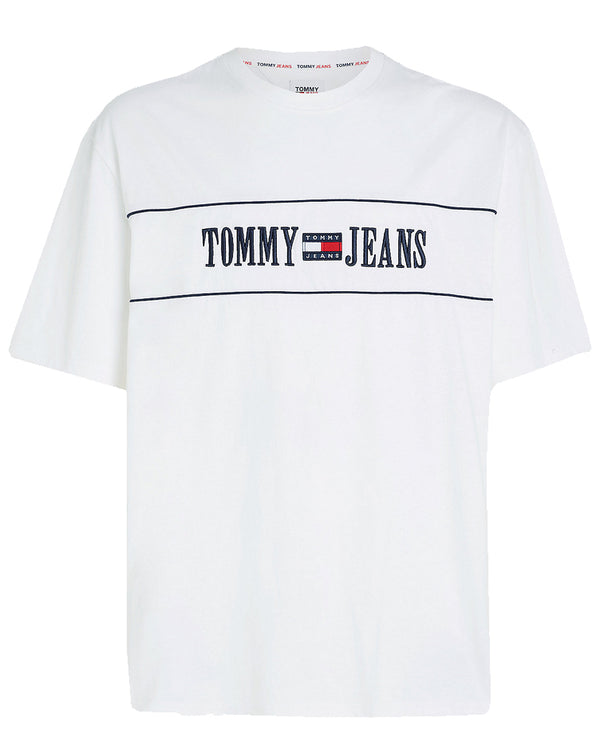 Tommy Jeans Archive Badge Relaxed Fit T-Shirt - White