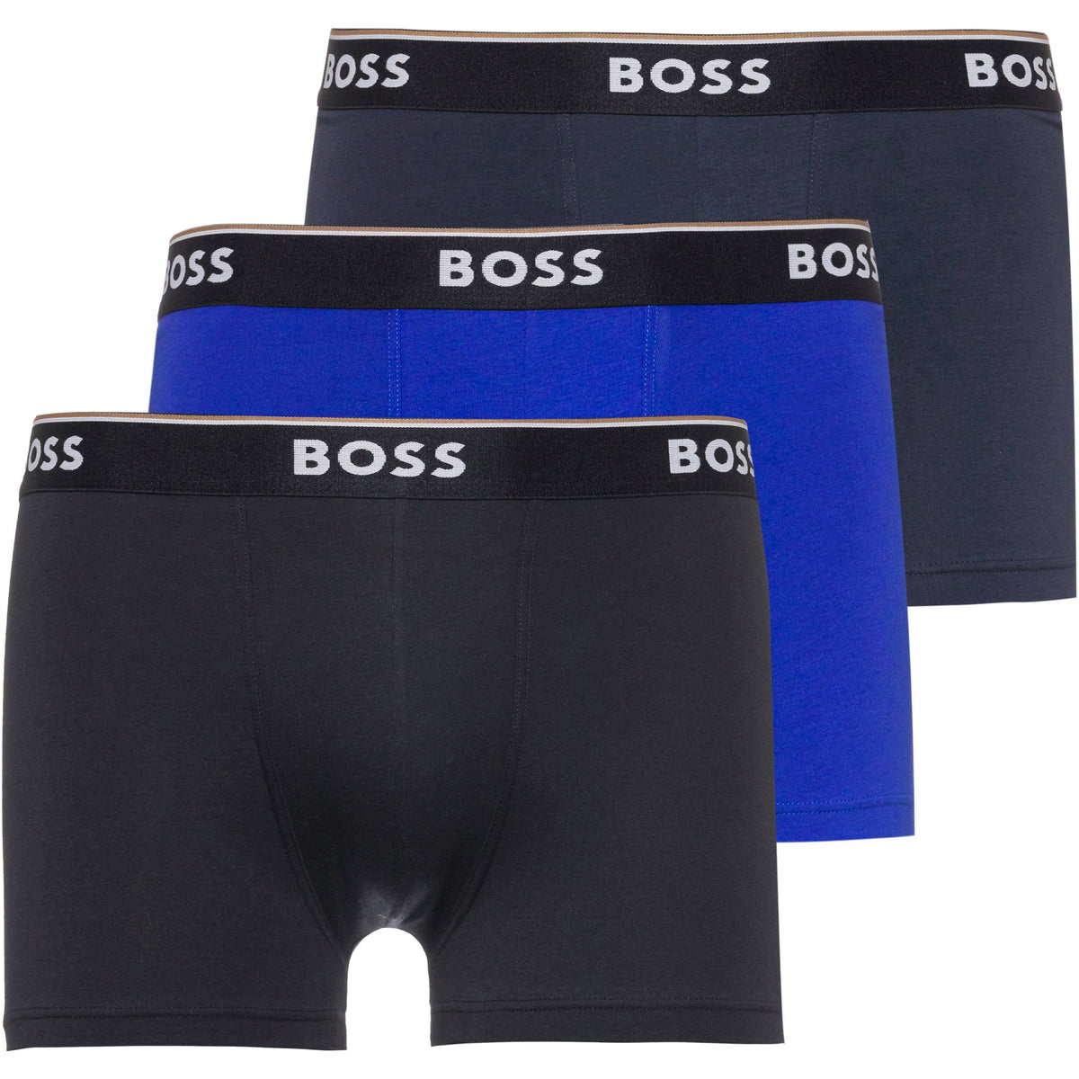 Boss Three-Pack Stretch-Cotton Trunks - MULTI